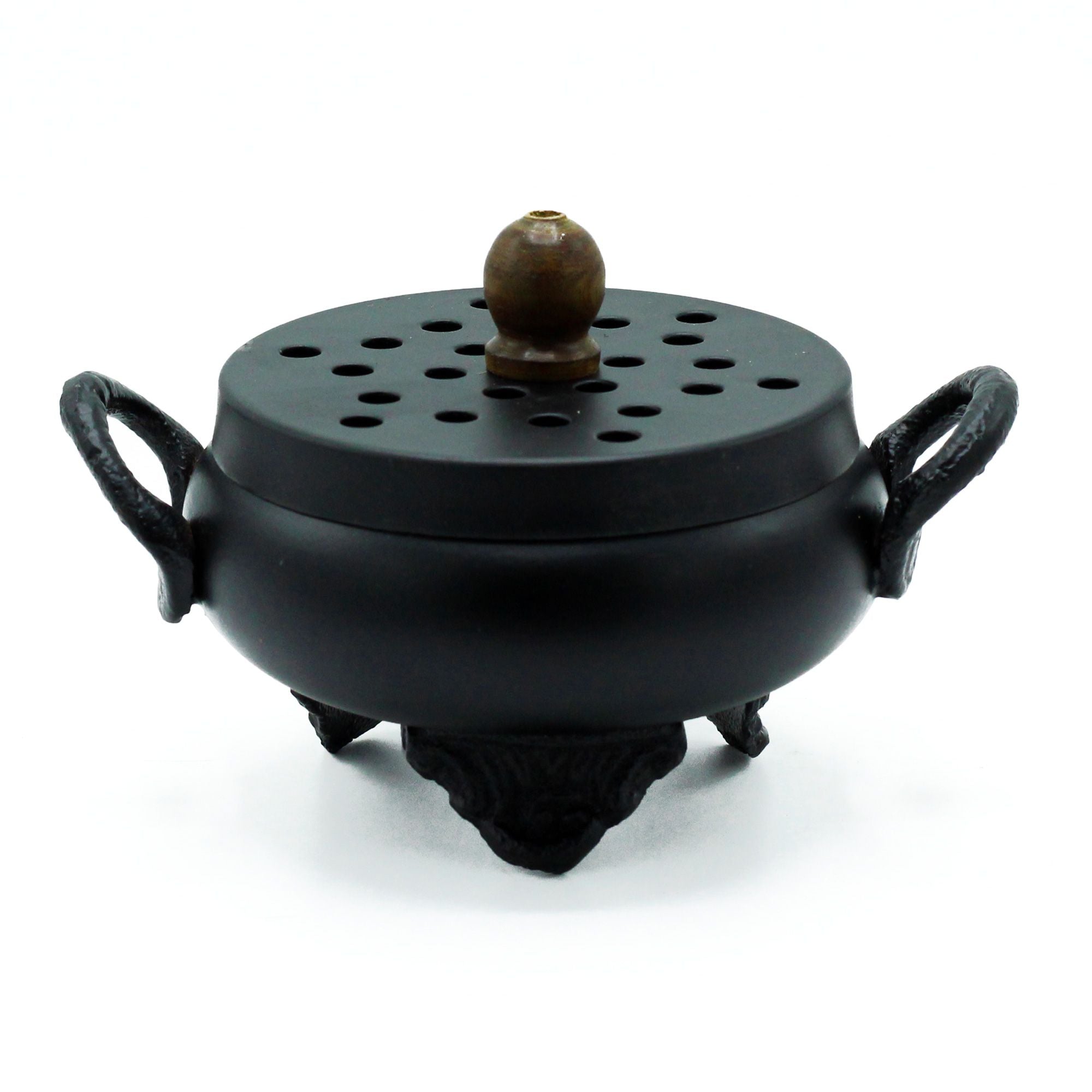 Classic Iron Cauldron Burner for Incense and Unique Home Décor