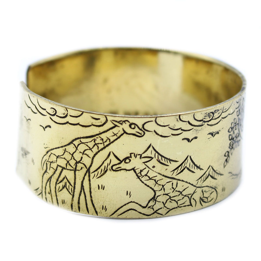 Brass Tibetan Mantra Bracelet with Elegant Tree of Life Design