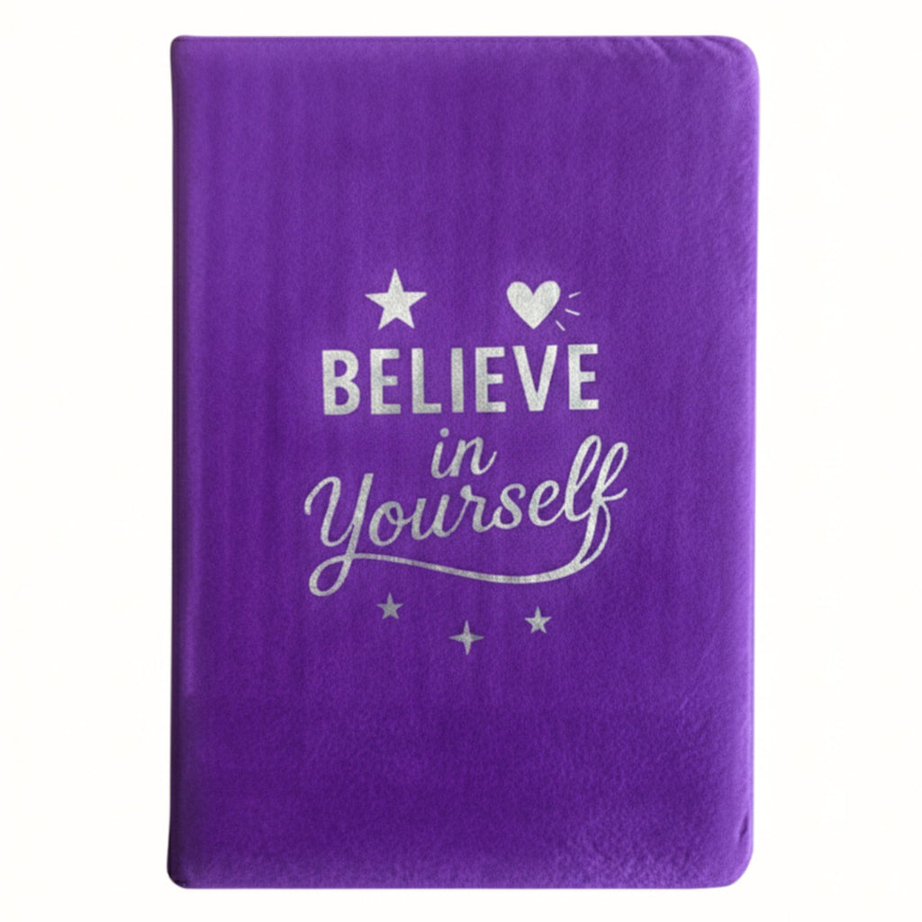 Lavender Velvet Notebook with 80 Pages for Daily Reflections