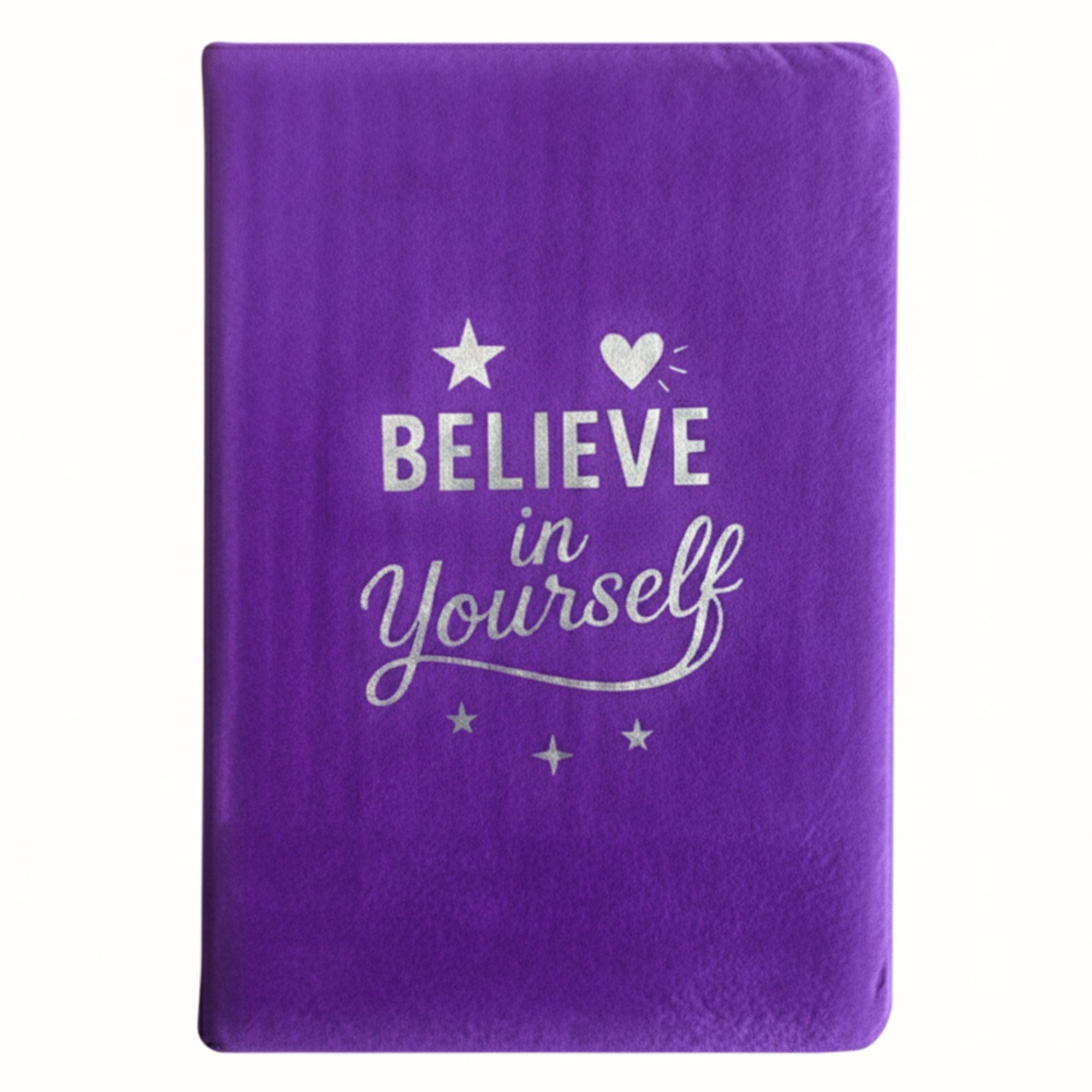 Lavender Velvet Notebook with 80 Pages for Daily Reflections