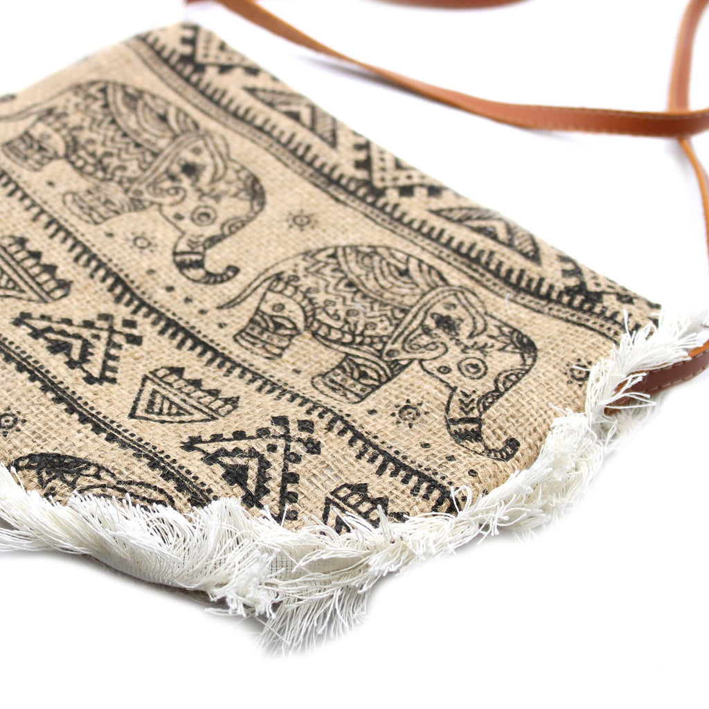 Fab Fringe Bag with Elephant Print for Everyday Stylish Use and Fun
