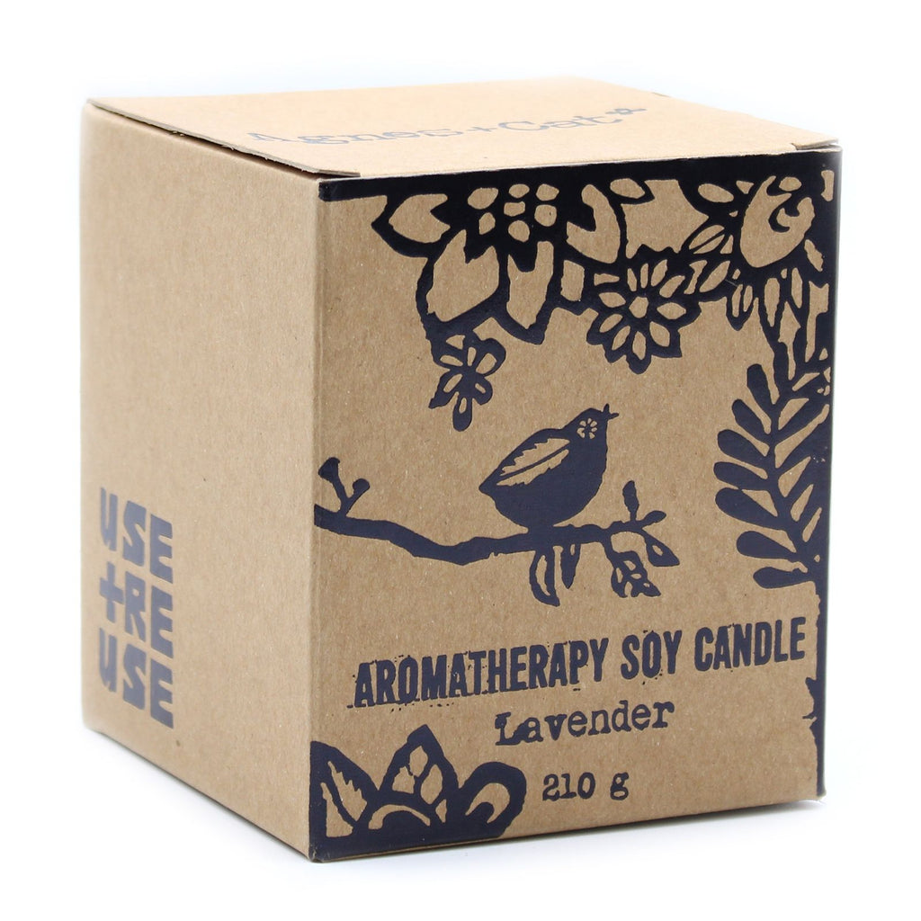 Agnes + Cat Lavender Herb Garden Candles for Relaxation and Calm