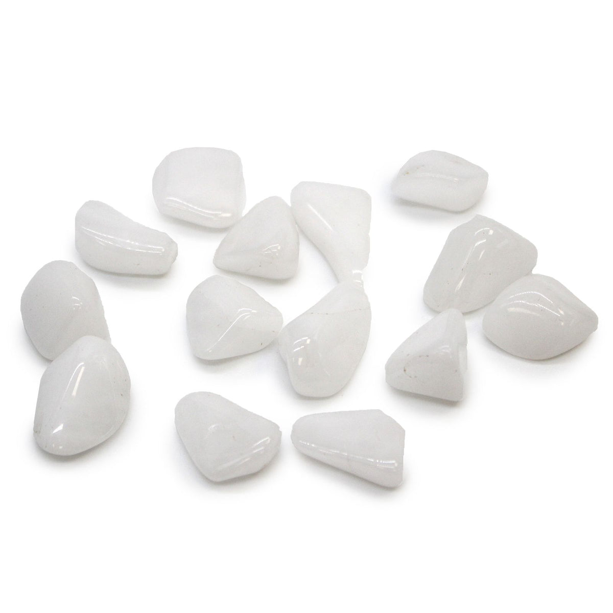 Medium Tumble Stone - Quartz Snow