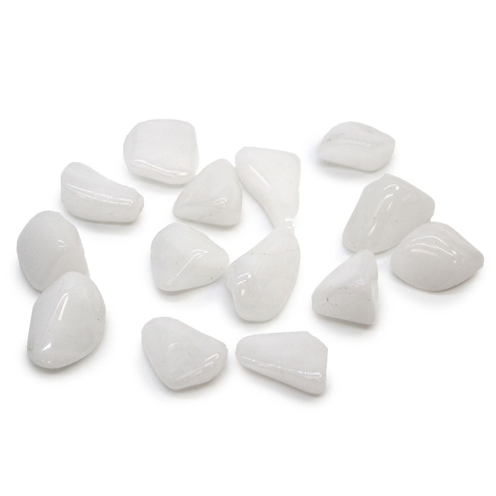 Medium Tumble Stone - Quartz Snow