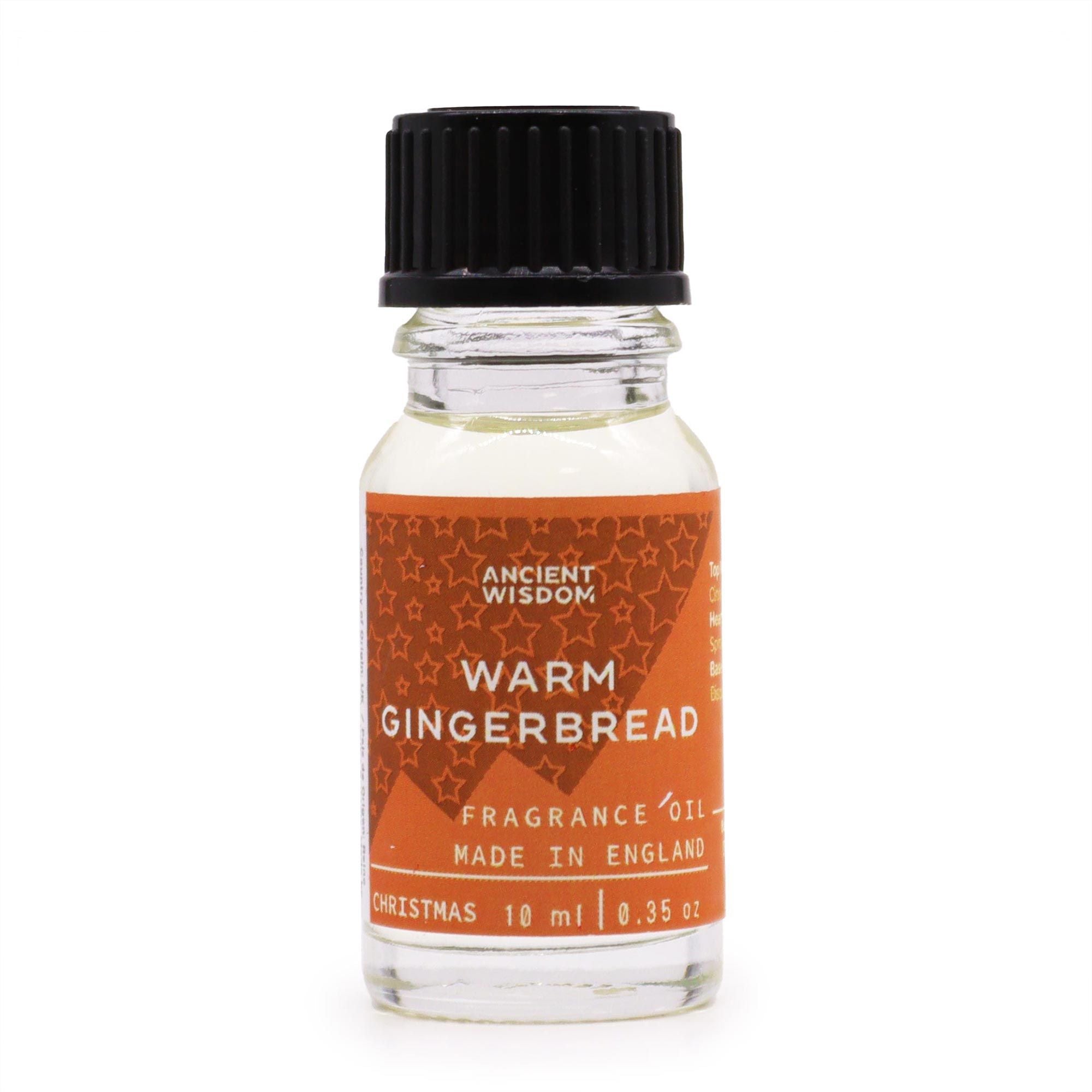 Warm Gingerbread Fragrance Oil 10ml for Creating Inviting Aromas