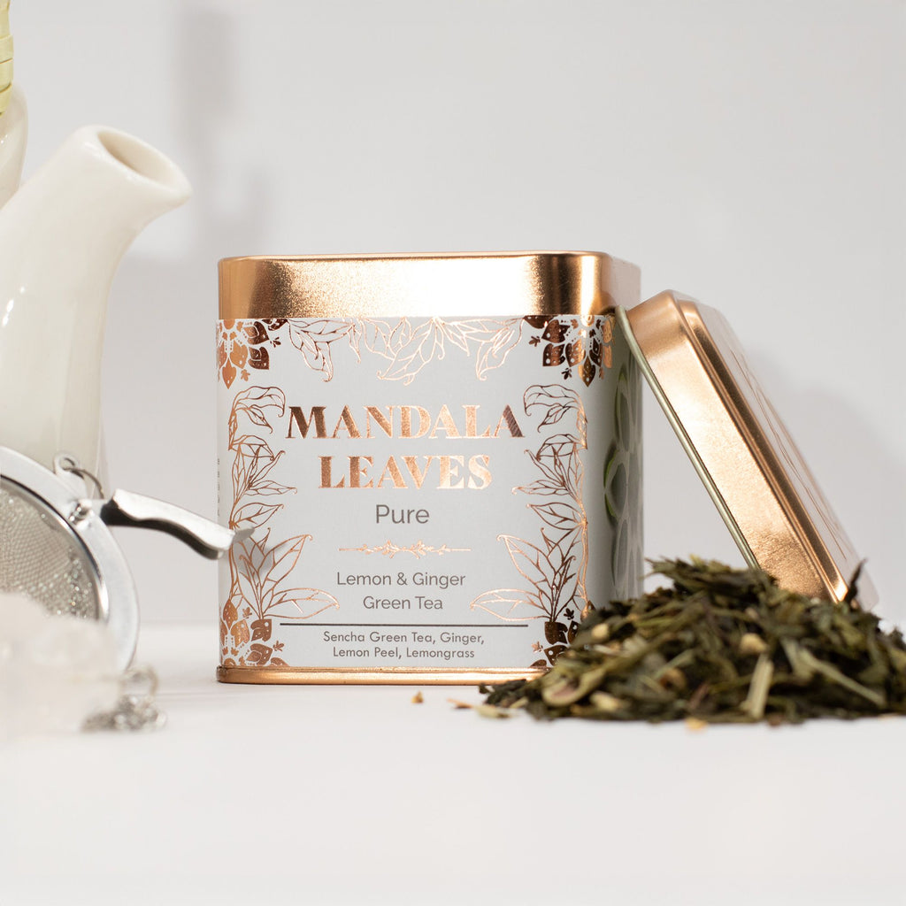 50g Classic Green Tea with Lemon and Ginger for Refreshing Moments