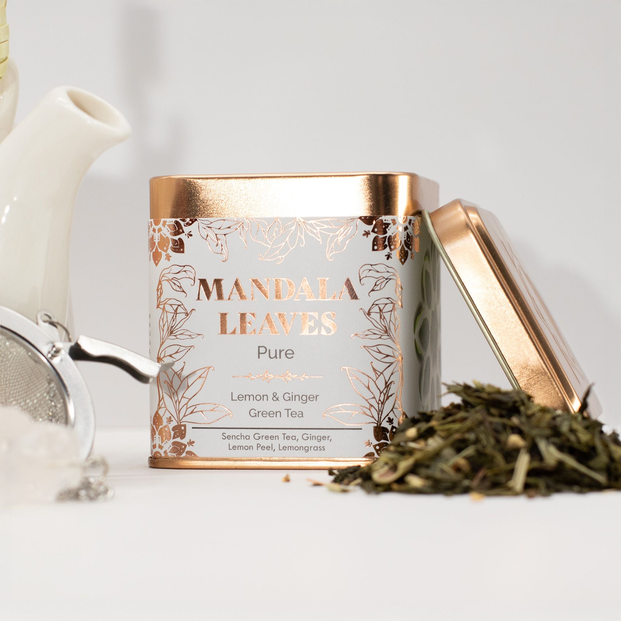 50g Classic Green Tea with Lemon and Ginger for Refreshing Moments