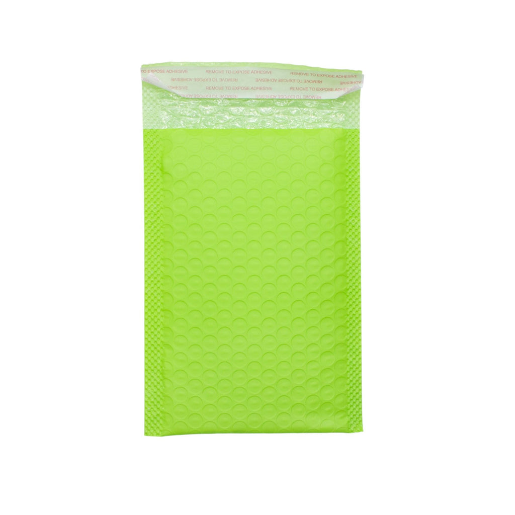 Vibrant Green Poly Bubble Envelope for Secure Deliveries
