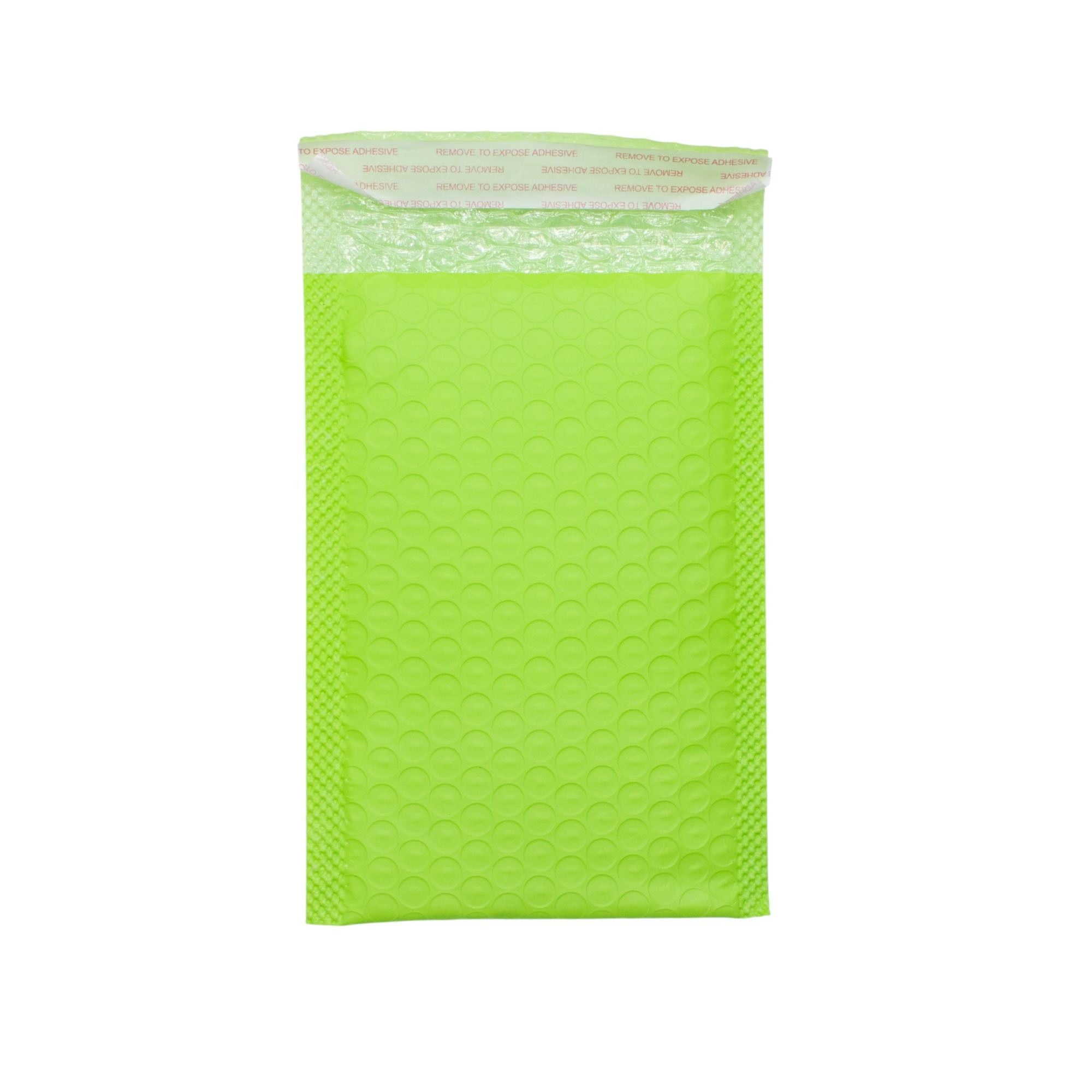 Vibrant Green Poly Bubble Envelope for Secure Deliveries