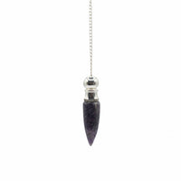 Secret Cavity Discovery of Truth Pendulum - Amethyst - Silver Plated