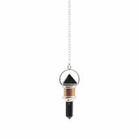 The Night Watcher- Combo Piece Copper Pendulum -  Obsidian