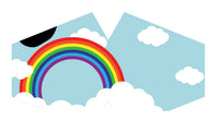 Children's Reusable Rainbow Face Mask with Filter Pocket