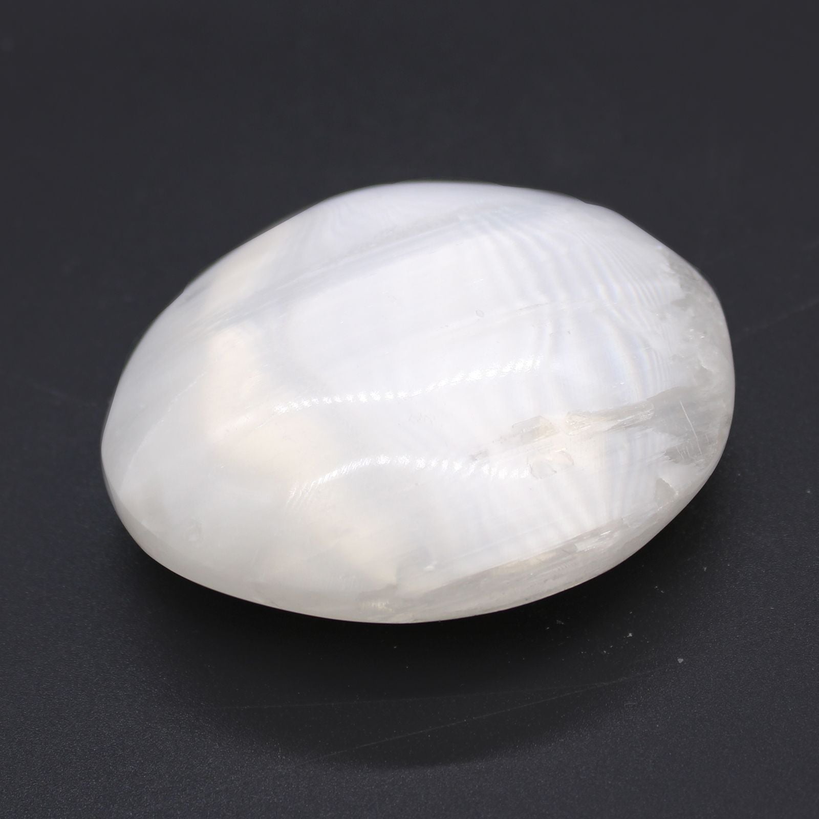 Selenite Palm Stone 6.5 cm Stunning Crystal for Home Display