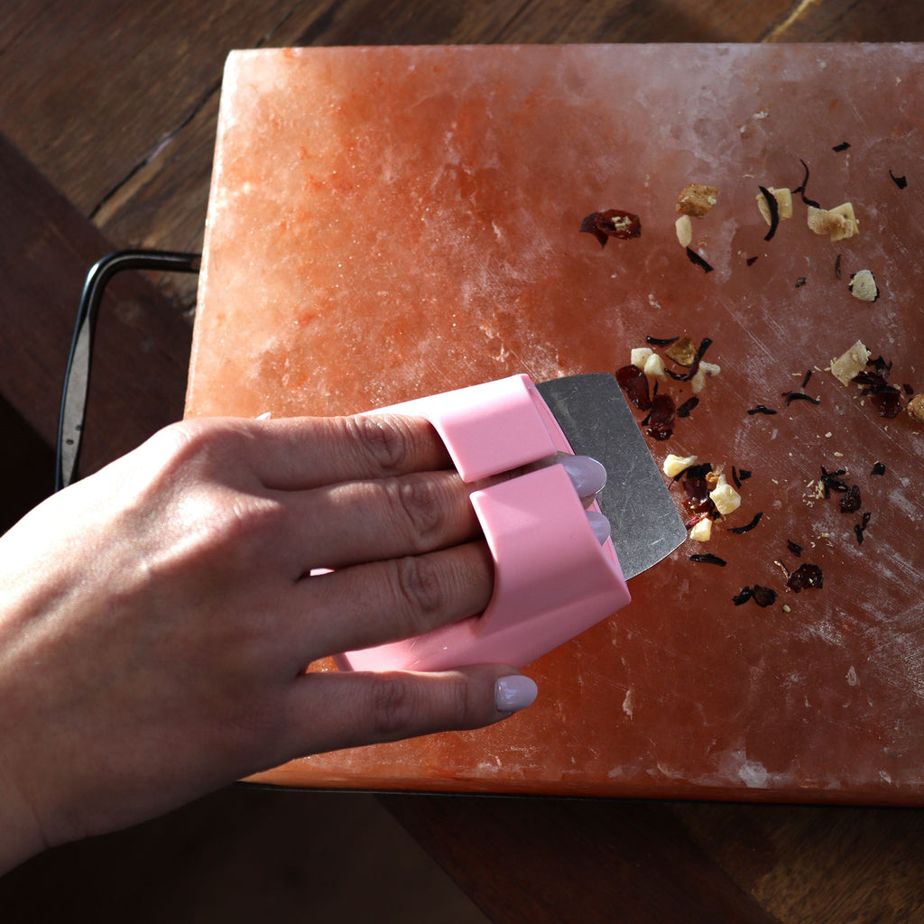 Himalayan Salt Block Cleaning Brush for Easy Maintenance in Colours