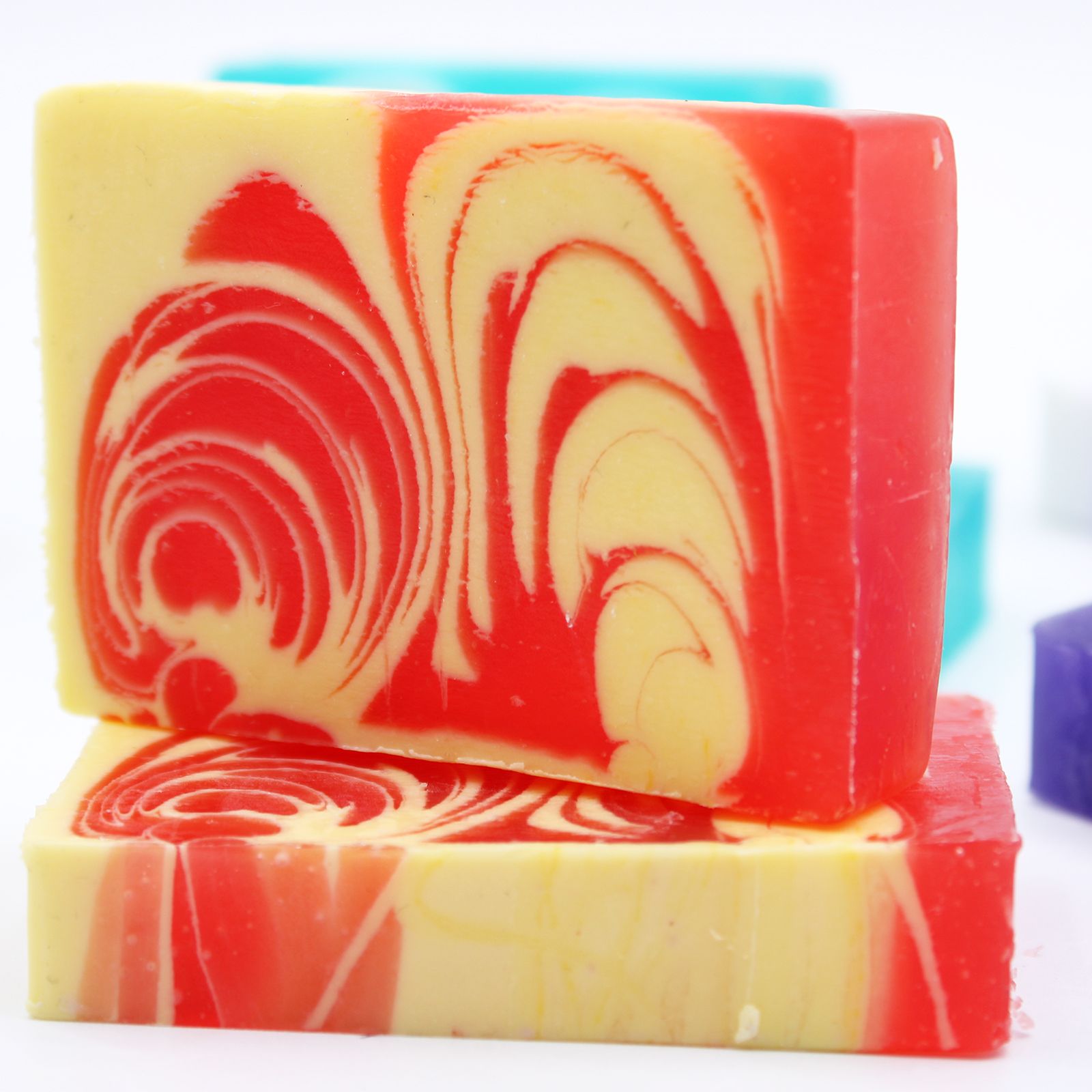 Handcrafted Strawberry Soap Slice 100g for a Refreshing Cleanse