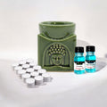 Oil Burner Kit with Fragrance Oils and Tealights for Relaxation