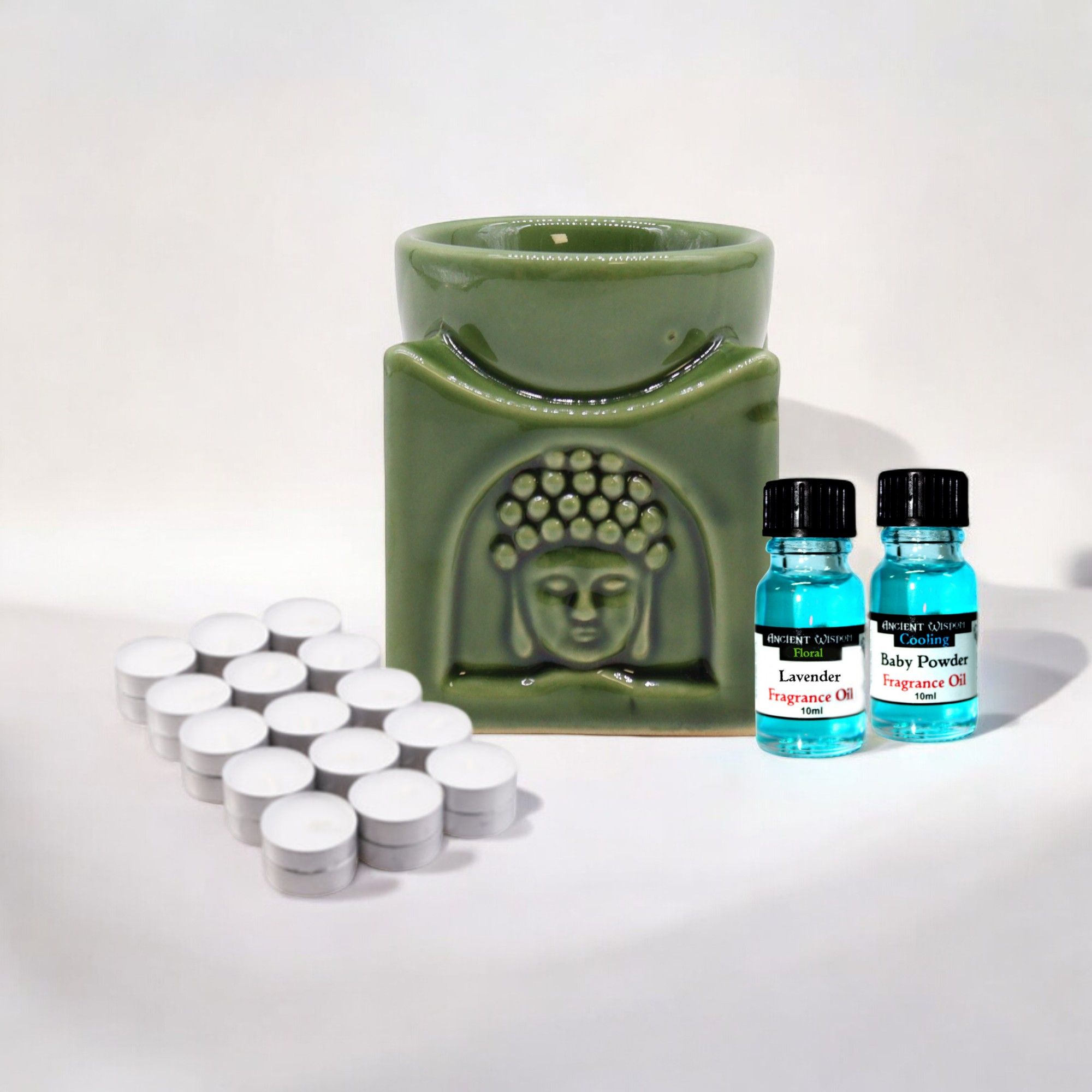 Oil Burner Kit with Fragrance Oils and Tealights for Relaxation
