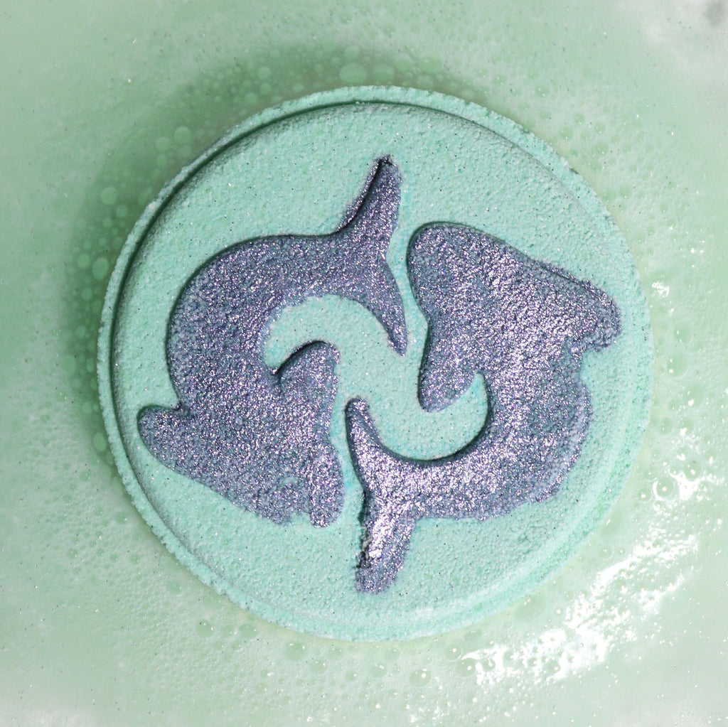 Zodiac Bath Fizzers Set with Horoscope Pisces for Relaxation