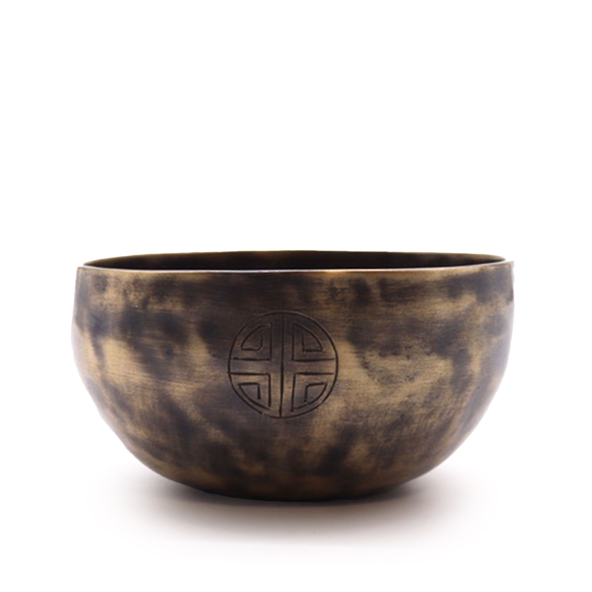 Small Indian Moon Phase Singing Bowl with Decorative Design