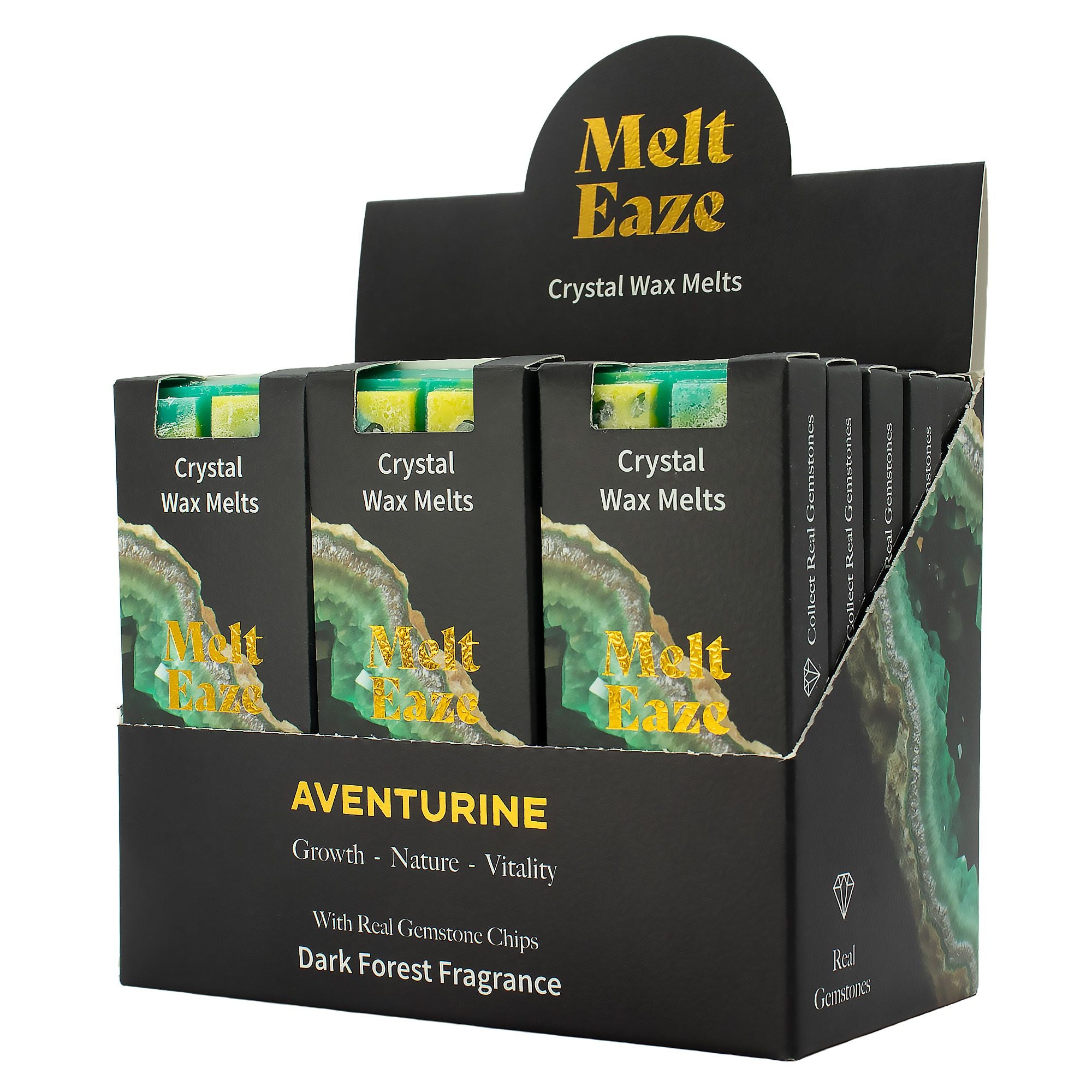 MeltEaze Wax Melts 50g Emerald Forest with Aventurine Chips