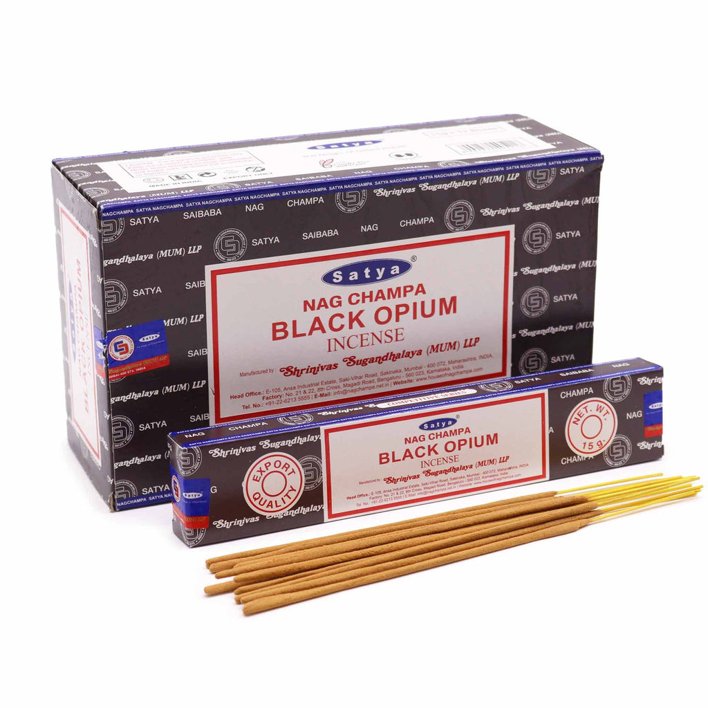 Satya Incense Sticks 15g Black Opium for Invigorating Aroma