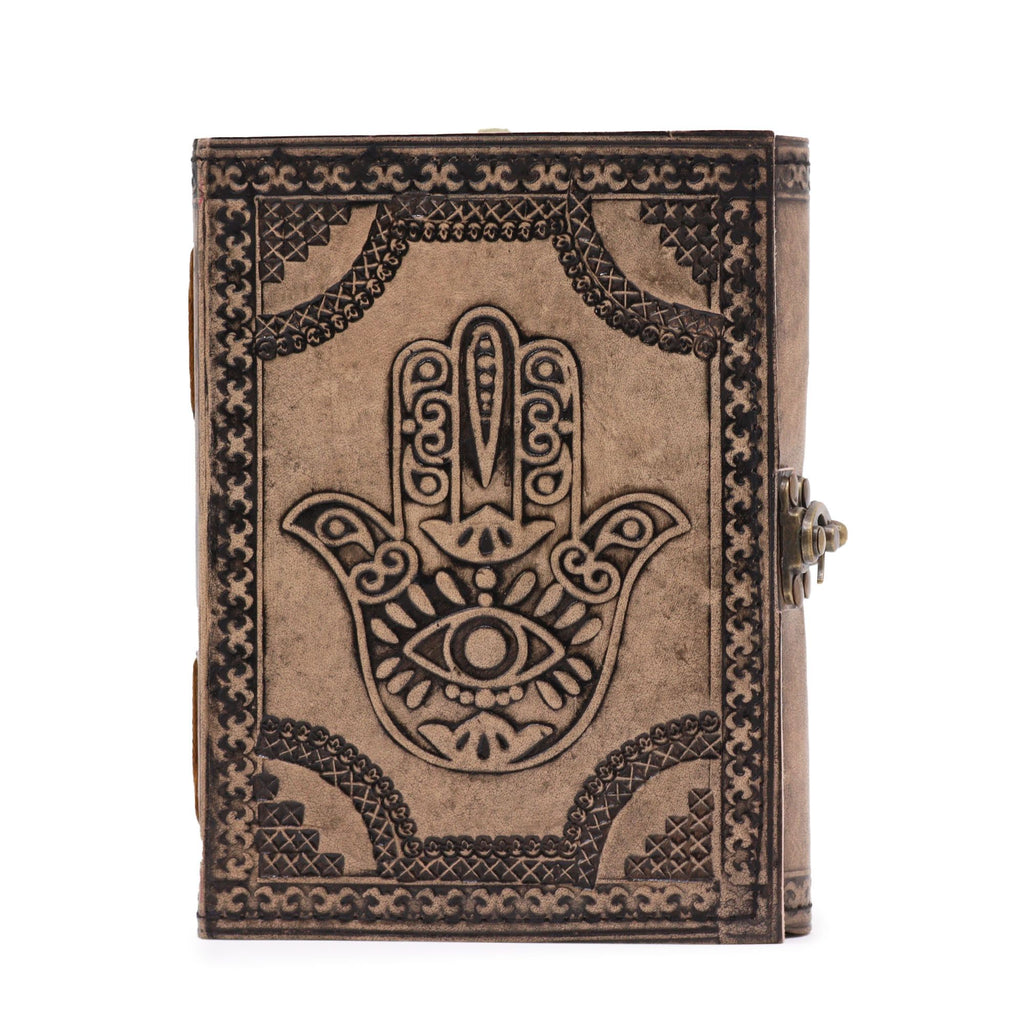 Hamsa Esoteric Notebook in Antique Grey with 200 Pages for Writing