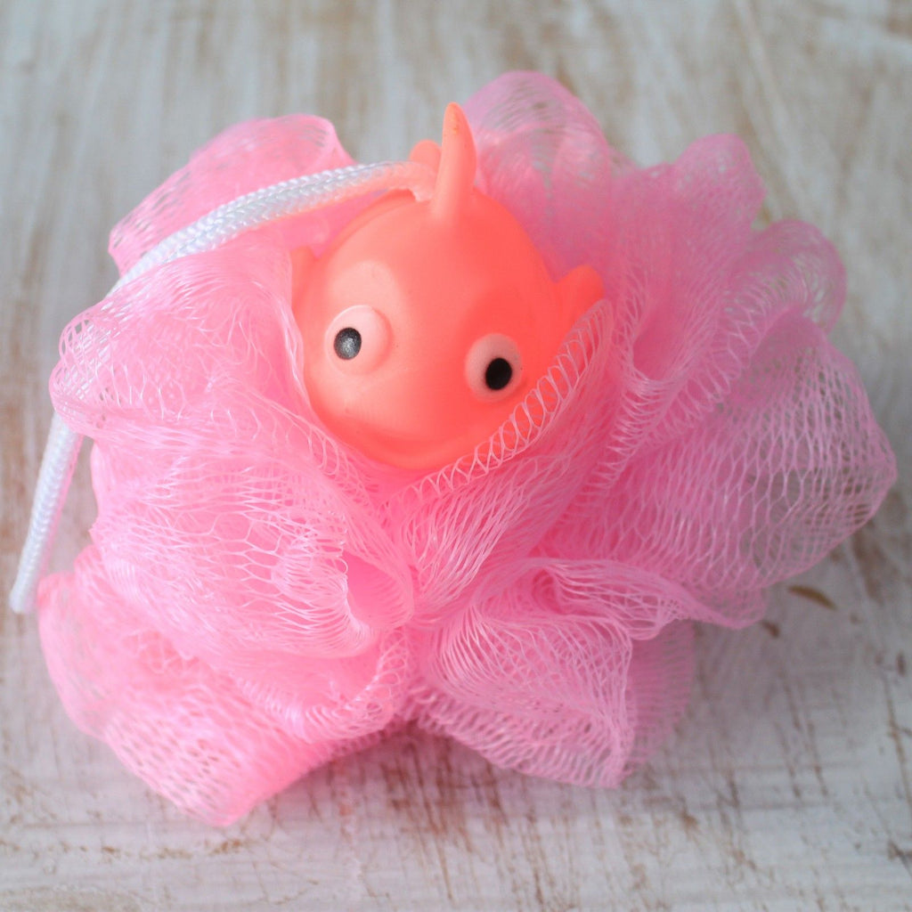 Squeaky Toy Scrunchie for Fun Bath Time in Assorted Colours