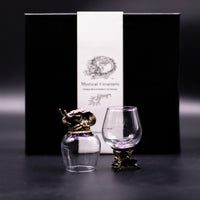 Gift Set of 6 Glasses (100ml) - Mystical Creatures - Antique Bronze