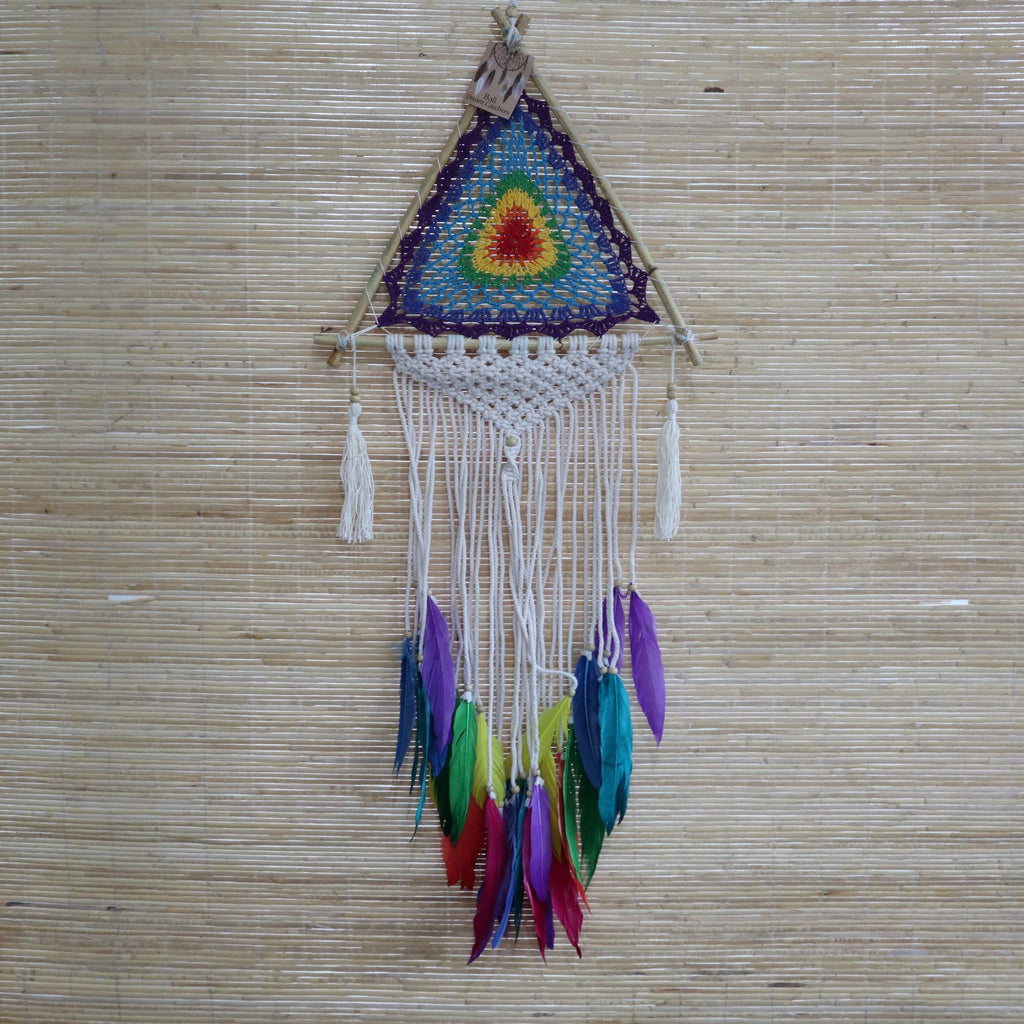 Bali Dream Catchers Medium Multi Pyramid for Beautiful Home Decor