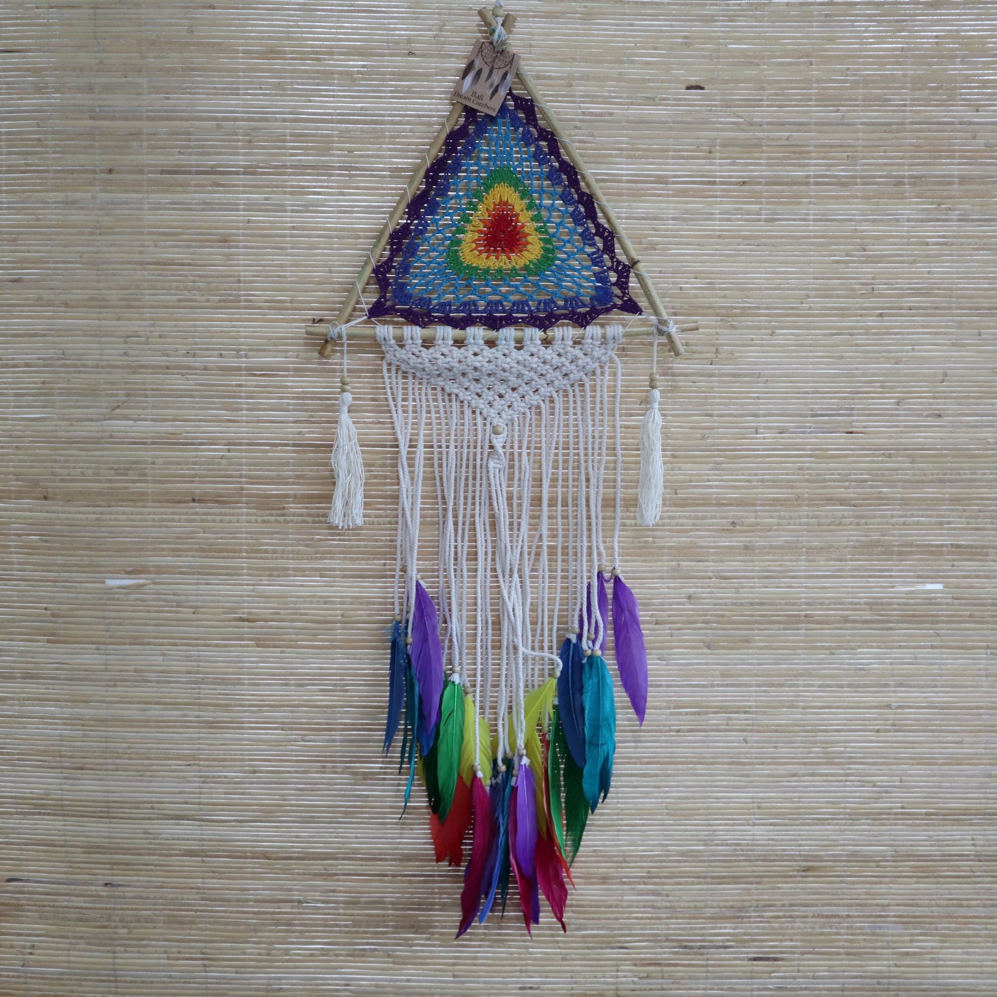 Bali Dream Catchers Medium Multi Pyramid for Beautiful Home Decor