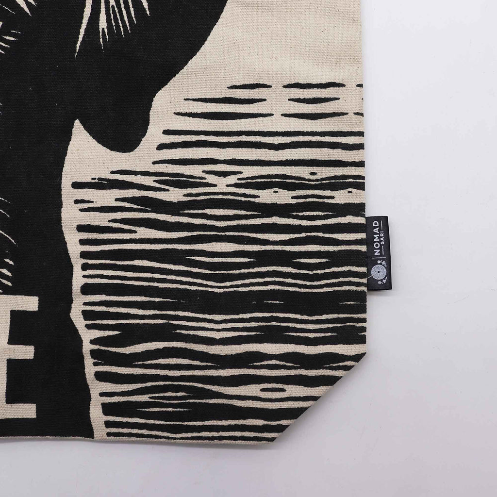 Iconic Classic Tote Bag It's a Dogs Life White Cotton Design