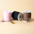 Bulk Roll Pendant Cord 2.5mm x 45m Black for Jewellery Making