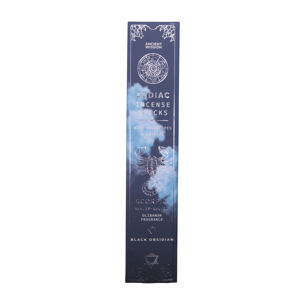 Olibanum Zodiac Gemstone Crystal Incense Set for Scorpio Lovers