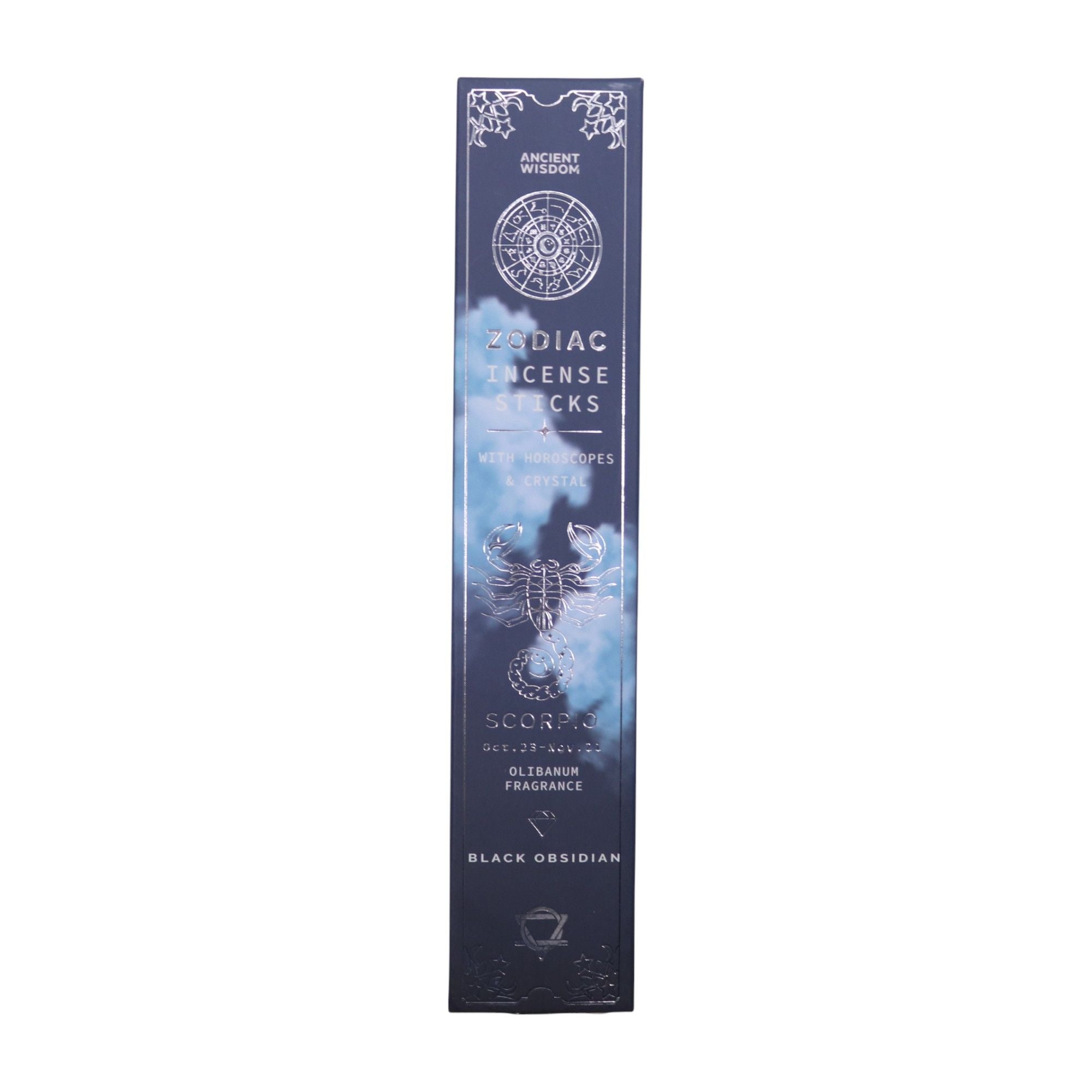 Olibanum Zodiac Gemstone Crystal Incense Set for Scorpio Lovers