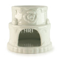 Ceramic Cake Oil Burner Happy Birthday White Decorative Piece
