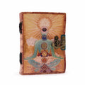 Leather Buddha Seven Chakra Deckle Edge Notebook for Writers