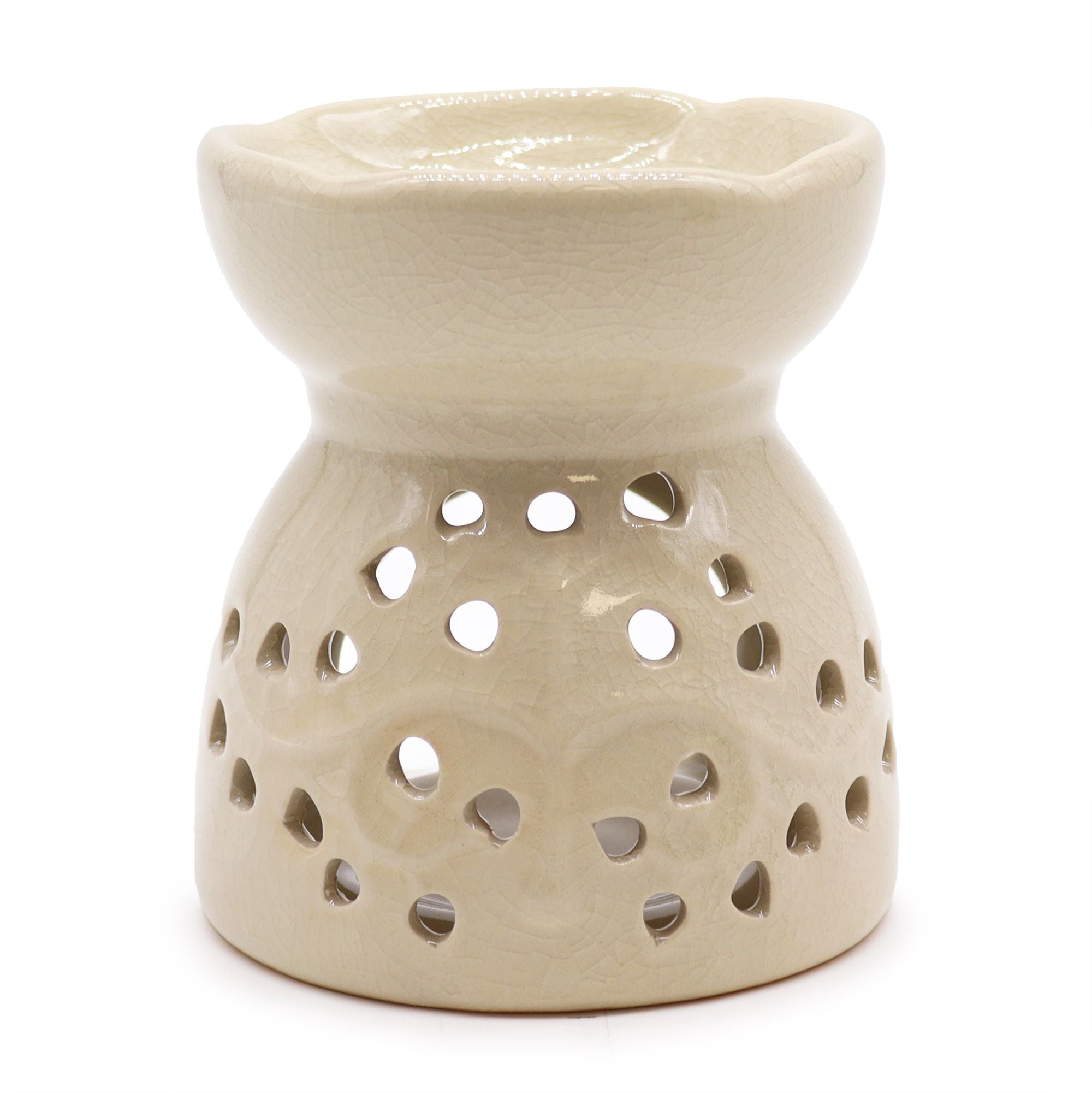 Tree of Life Ivory Oil Burner for Home Fragrance and Decor