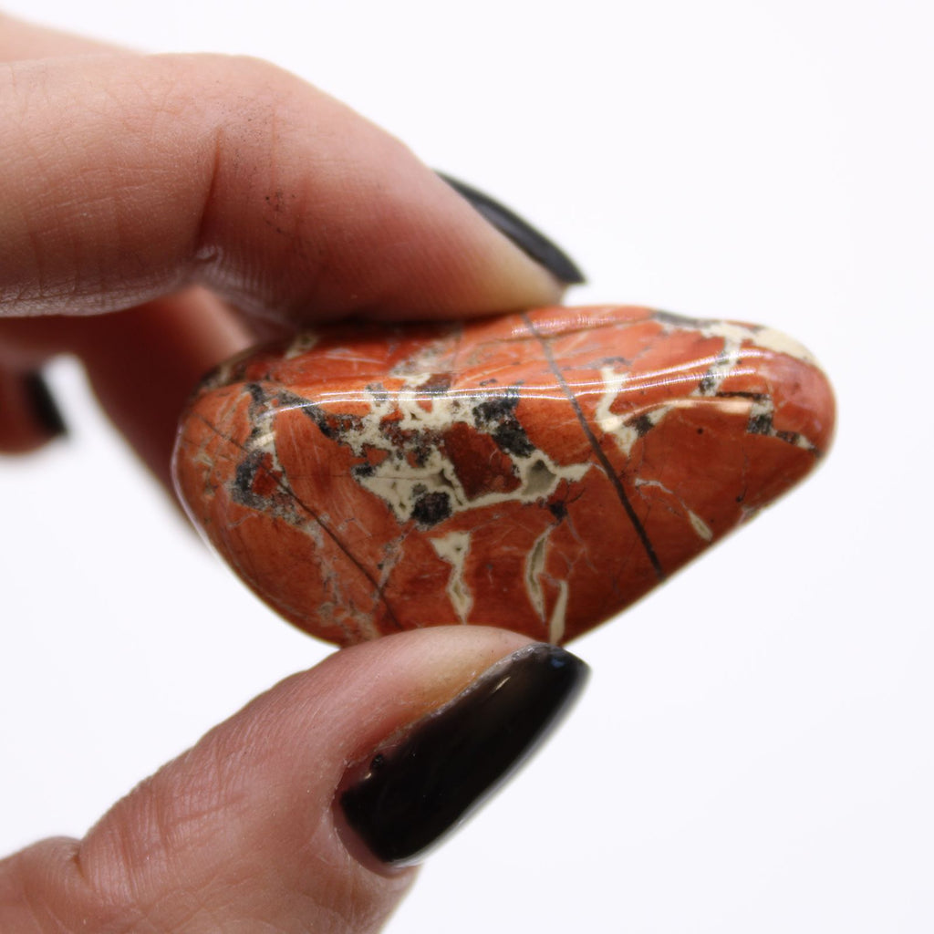 Medium African Tumble Stones Light Jasper Brecciated Gemstones