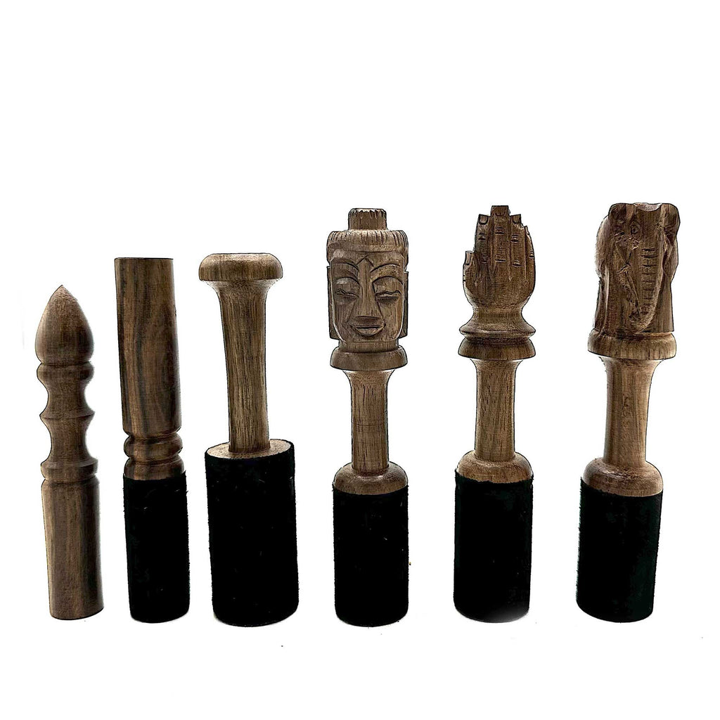 Wooden Stick with Shaped Handle for Singing Bowls 12cm Accessory