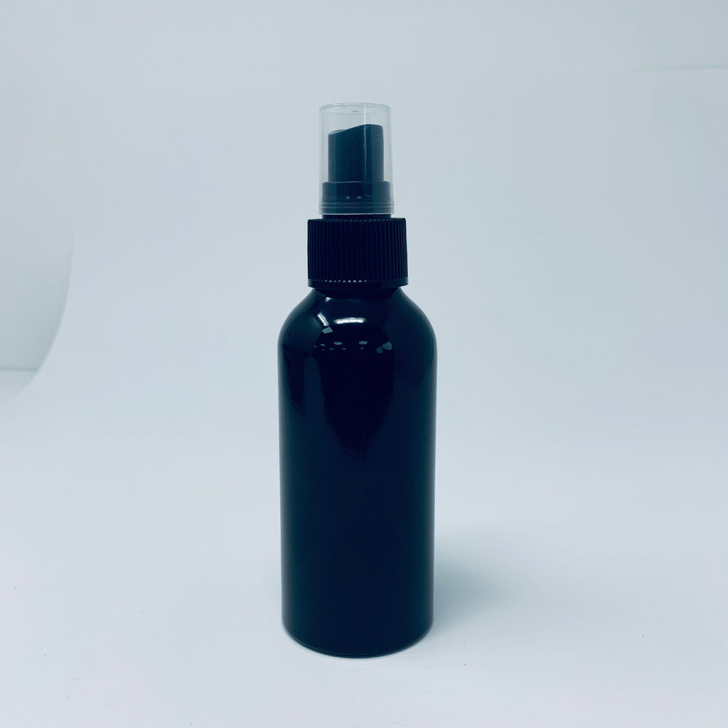 120ml Black Aluminium Bottle with Fine Mist Spray Cap for Mists