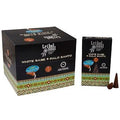 Tribal Soul Backflow Incense Cones with White Sage and Palo Santo