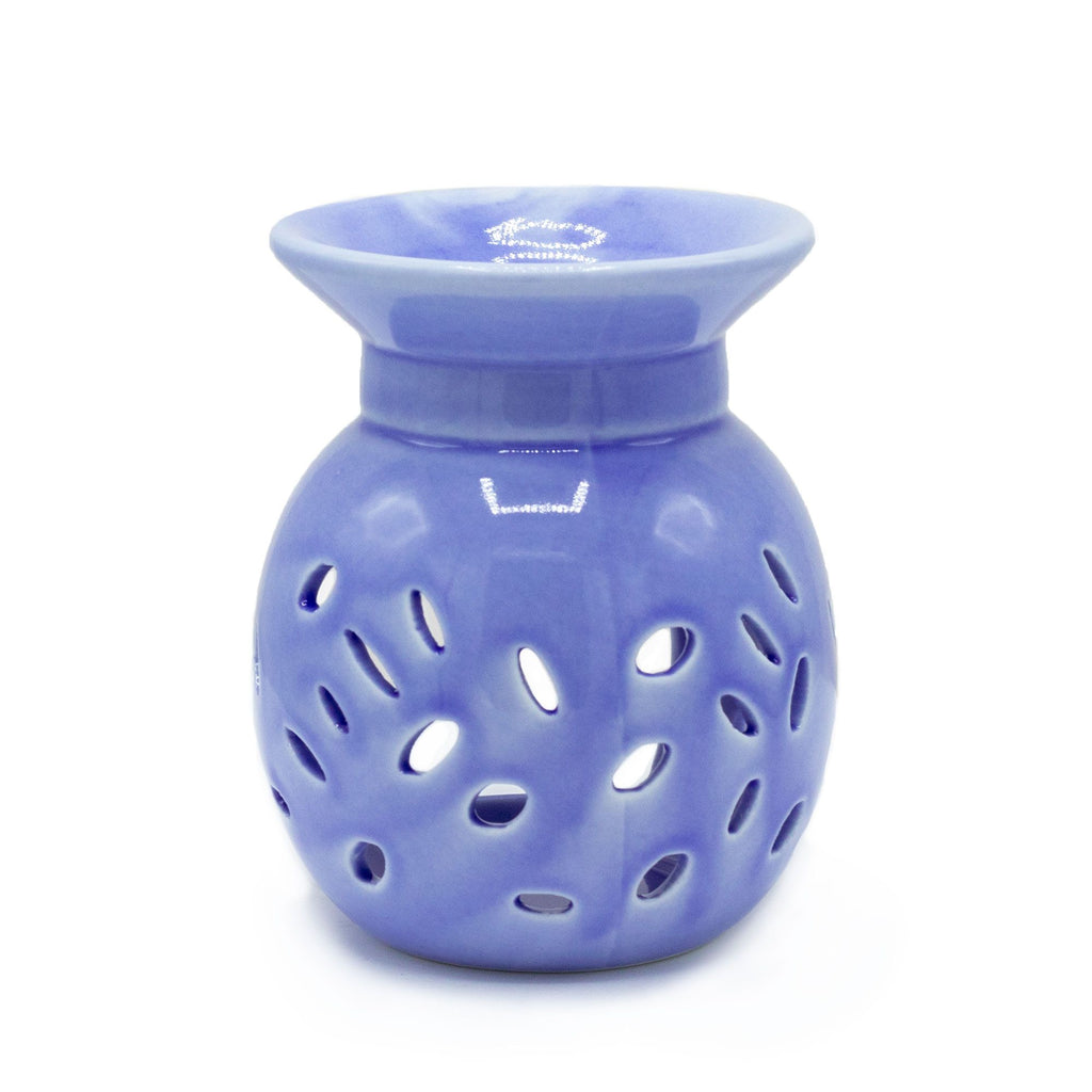 Lavender Floral Oil Burner with Elegant Design for Aromatherapy