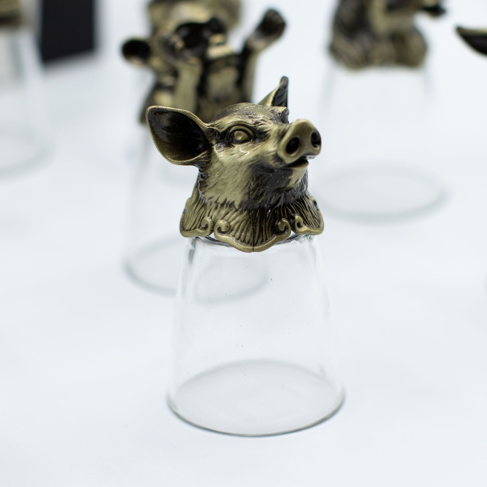 Gift Set of 12 Glasses 25ml Featuring Forest and Mystical Creatures