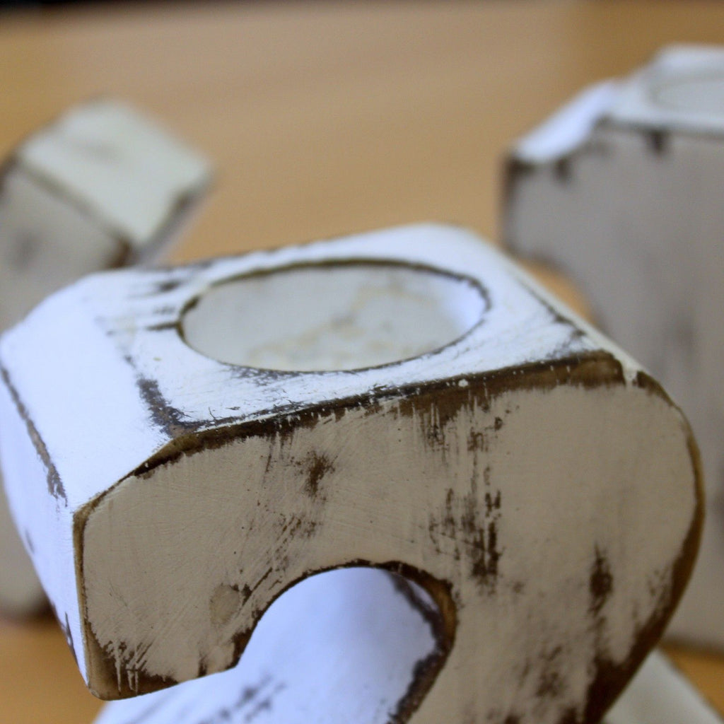 Wooden Birthday Number Candle Holder No.3 for Celebrations