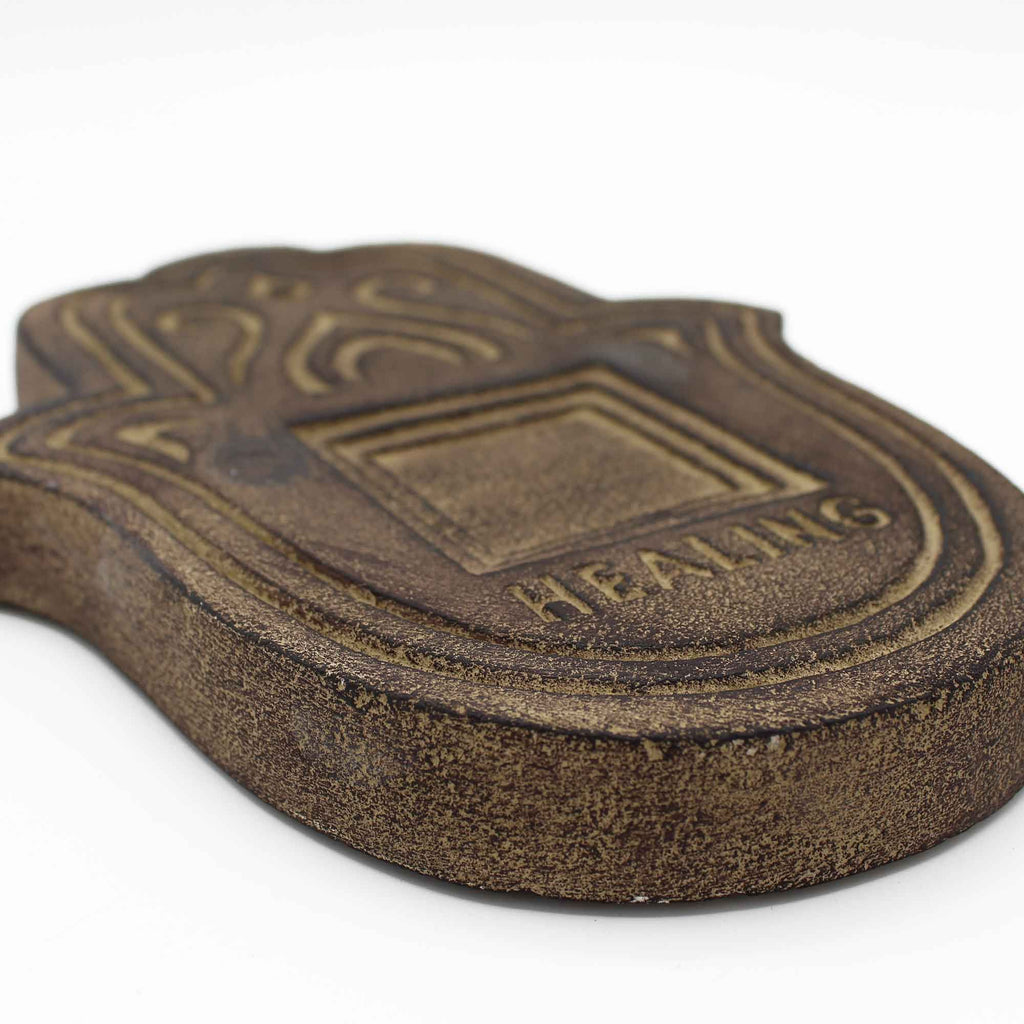 Healing Incense Plate with Antique Stone Effect for Aromatherapy