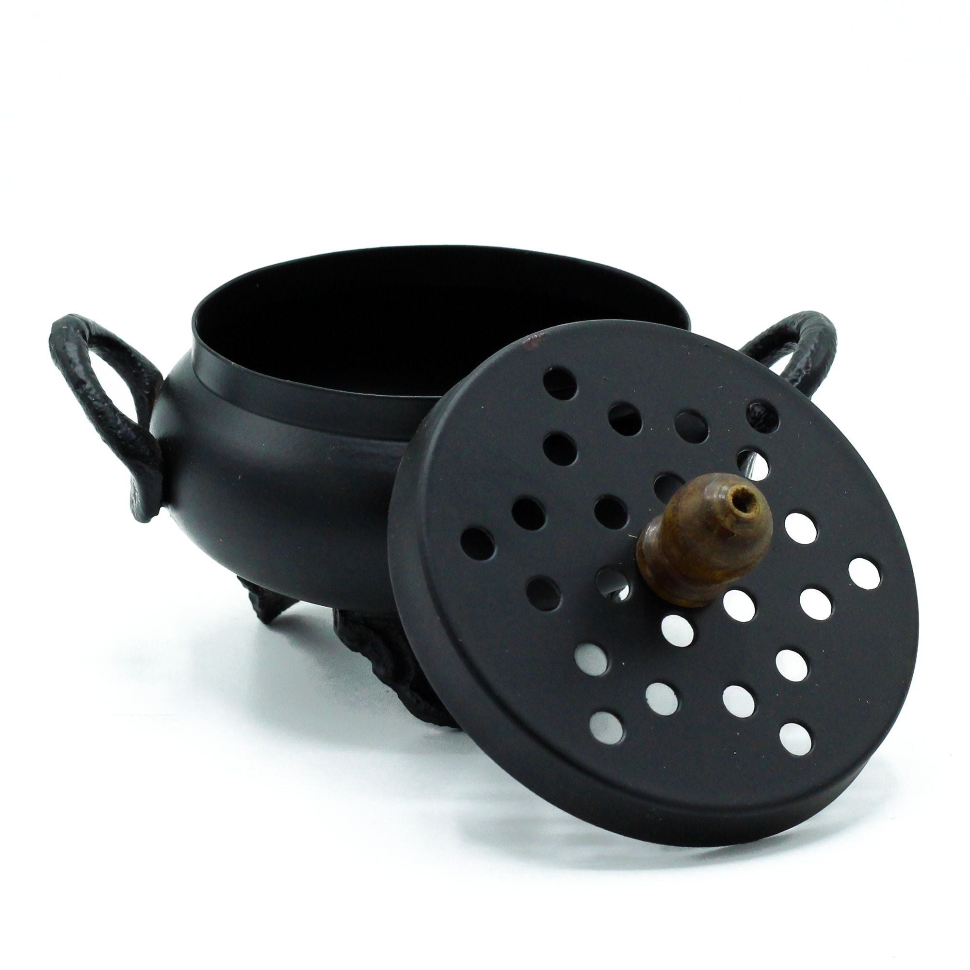 Classic Iron Cauldron Burner for Incense and Unique Home Décor