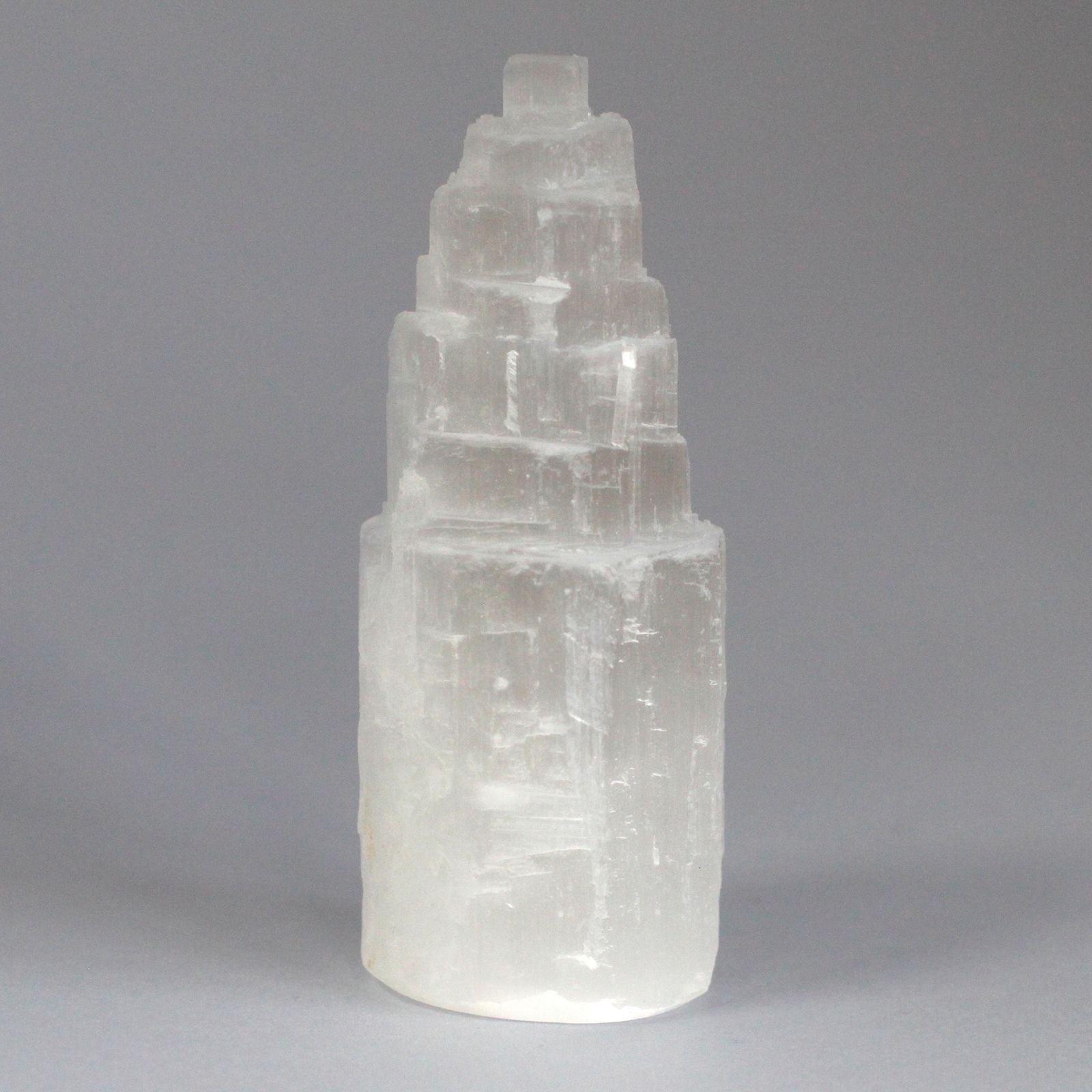 Natural Selenite Tower Unique 10 cm Crystal for Home Decor