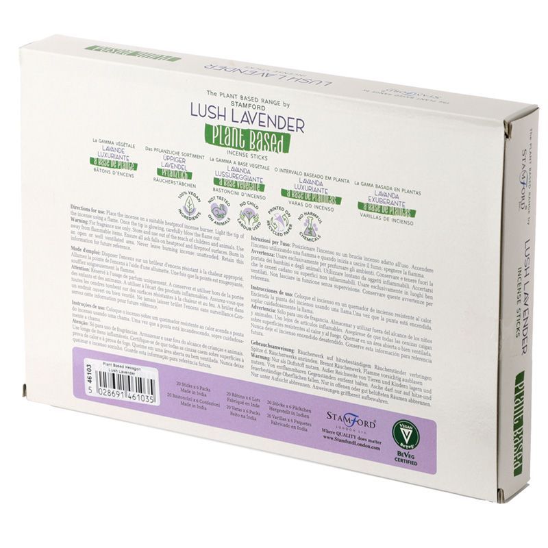 Lush Lavender Plant Based Incense Sticks for Home Fragrance Use