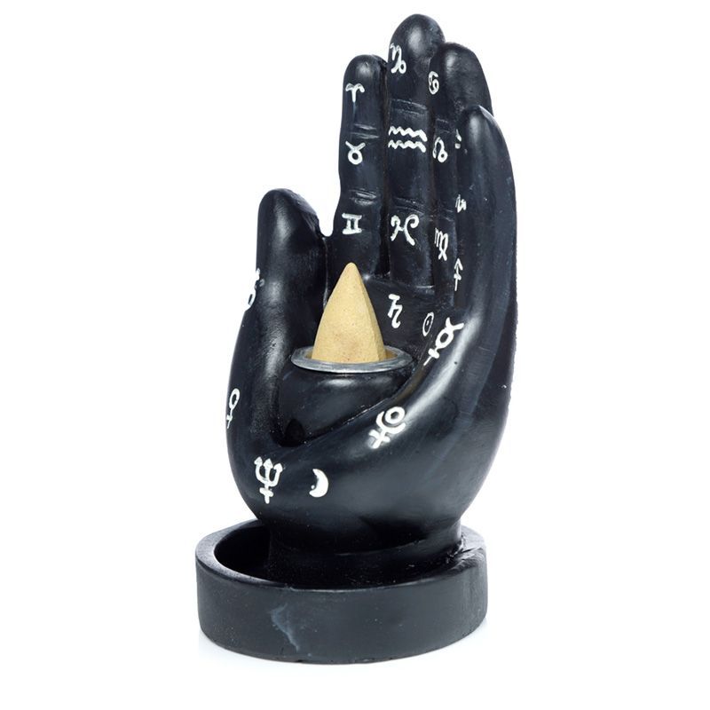 Mantric Hand Palm Backflow Incense Burner for Deep Relaxation