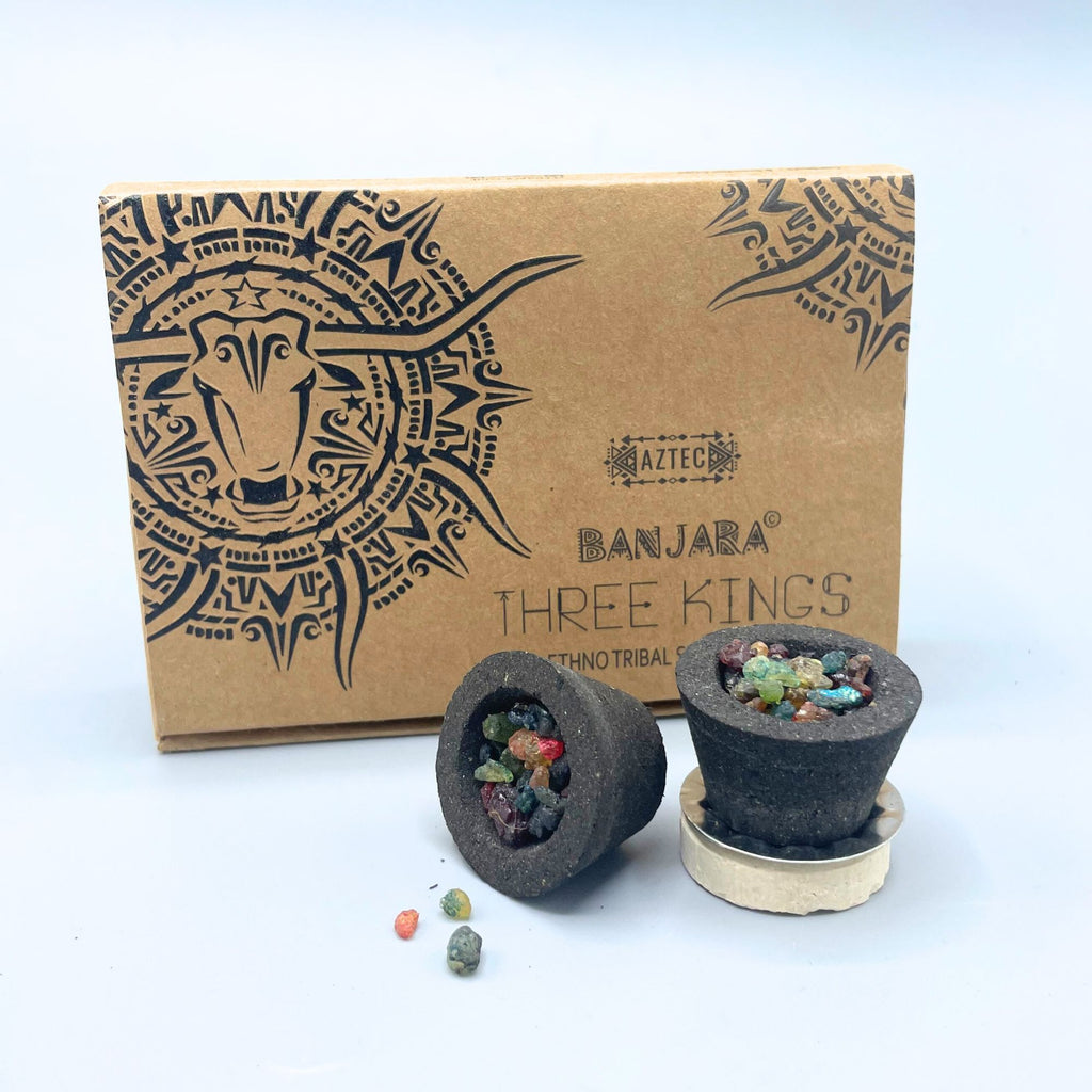 Banjara Resin Cups Three Kings for Enchanting Aromatic Experiences